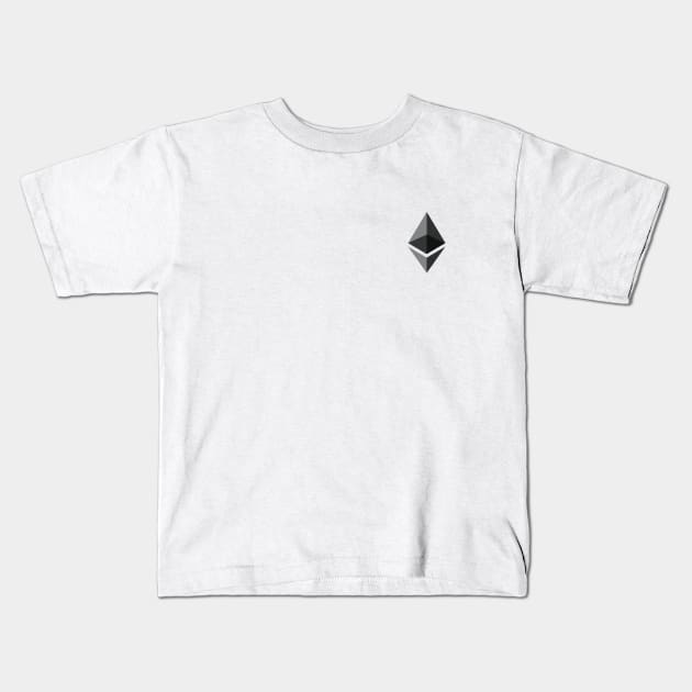 Ethereum Pocket Logo Kids T-Shirt by mangobanana